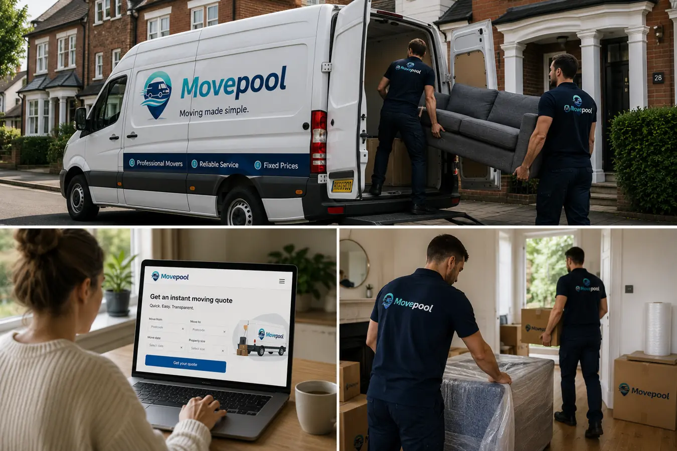 Movepool movers loading a van